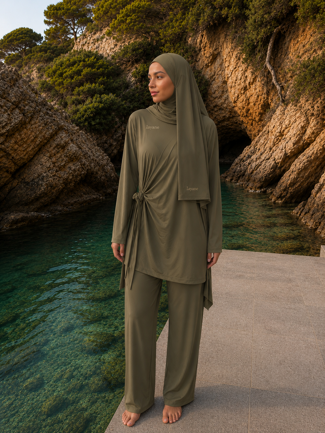 Burkini kaki